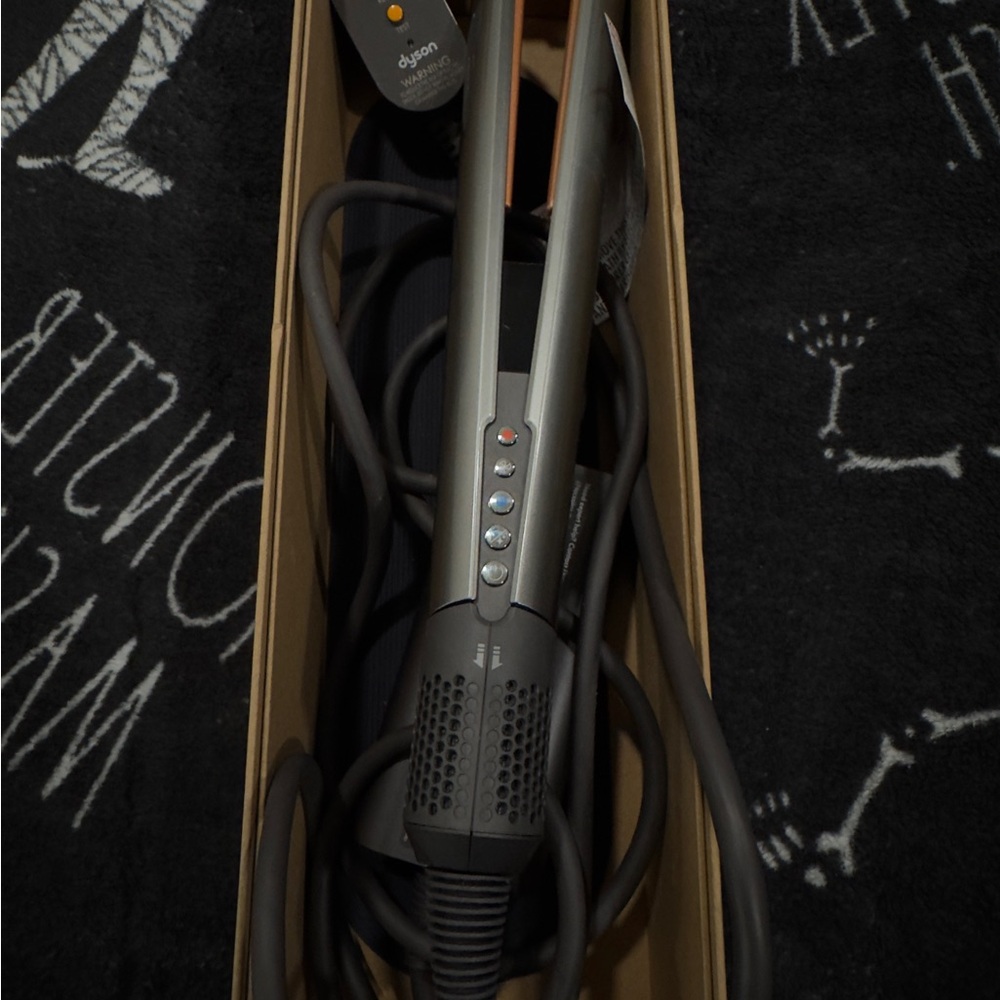 Dyson air strait hair straightener in Black and Silver